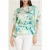GUESS Baja Beach Kimono Roses Bouquet Blouse Print