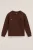 WE Fashion – Jongens T-shirt met structuur – Relaxed Fit – Kaneelbruin – Katoen –