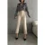 Hoge taille geplooide tailormade broek