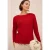 Cecil Dames Basic shirt met lange mouwen in Rood