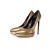Saint Laurent Gold platform pump