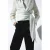 Mango straight regular waist pantalon zwart