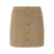 Mini ribfluwel knooprok dames QS
