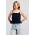 America Today top met peplum – donkerblauw
