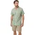 Saltwell Heren Gestreepte Reguliere Casual Shirt (Sage Groen)