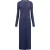 French Connection Dames Meera Geribbelde Maxi Jurk (Blauw)