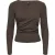 Only onllexi l/s wrap top jrs 15383493 coffee bean