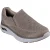 Skechers Arch Fit Crosser Locke Polyester Herentrainers Taupe