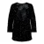 ONLY CARMAKOMA Plus Size glitterjurk – zwart