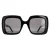 Gucci Square Dames Zwart Grijs GG0896S