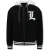 Enos Oversized baseball jacket teddy jas met capuchon