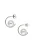 usha WHITE LABEL Oorbellen  zilver / parelwit