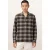 AllSaints Iniko Ls Shirt Mole Brown