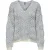 Only Onlelin life ls v-neck cc knt ecru dessin