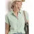 Street One Dames Linnen mix blouse shirt in Groen