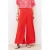 Caroll wide leg high waist palazzo broek rood