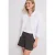 Mid Waist shorts van neteldoek