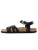 Bayton Sandalen met riem ‘Denia’  bruin / zwart