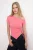 TRENDYOLMİLLA Dames Roze Effen Kort Getailleerd Blouses