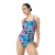Speedo Dames/Dames Eendelig Zwempak met Racerback met Grafische Print (Sirene Rood/Blauw)