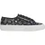 Superga Dames/Dames Hearts Vegan Leren Trainers (Zwart/Zilver)