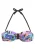 BENCH Bikinitop  cyaan blauw / pruim / pink / zwart