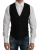 Zwart Wol Vest Met Klassieke Pasvorm