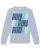Watapparel Sweatshirt ‘ Run, Run, Run’  blauw gemêleerd