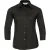 Russell Collectie Dames/Dames 3/4 Mouw Easy Care Gevoelig overhemd (Zwart)