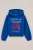 WE Fashion – Meisjes Oversized hoodie met opdruk – Oversized – Kobaltblauw – Katoen –
