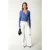 Colourful Rebel Winona Structure Wrap Top Rain Washed Blue