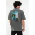 TRENDYOL MAN Jongens Grijs Slogan Kort Oversized T-shirts
