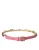 Dolce & Gabbana Roze Leren Crystal Ketting Versierde Ceintuur