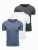 Ombre Shirt  opaal / donkergrijs / wit