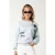Colourful Rebel Racer Logo Dropped Shoulder Sweat Light Grey