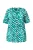 Ulla Popken Shirt  jade groen / wit