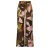Expresso wide leg high waist broek multi