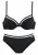 LASCANA Bikini  zwart / wit