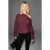 Asymmetrische blouse met één schouder en cut-out