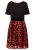 Kraimod Cocktailjurk  rood / zwart