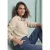 Blouse van ribstof met borstzakken