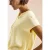 Cecil Dames Blouse met korte mouwen en structuurmix in Geel