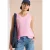 Blousetop met V-hals van mousseline