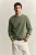 GANT Shield Sweatshirt ronde hals groen, Effen