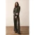 Summum Woman Pants Stripe Plisee Jersey Multicolour