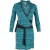 Diane Von Furstenberg Tessa Wikkeljurk in Turquoise Zijde