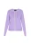 faina Gebreid vest  lavendel / wit