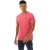 Weekend Offender Heren T-shirt Bridgetown, effen met logo, normale pasvorm (Rose)