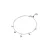 Luxenter, oyazia armband in 925 sterling zilver en gerhodineerde glanzende zirkonia