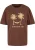 Lost Youth Shirt ‘Right Direction’  chocoladebruin / lichtgeel